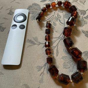 Amber coloured choker